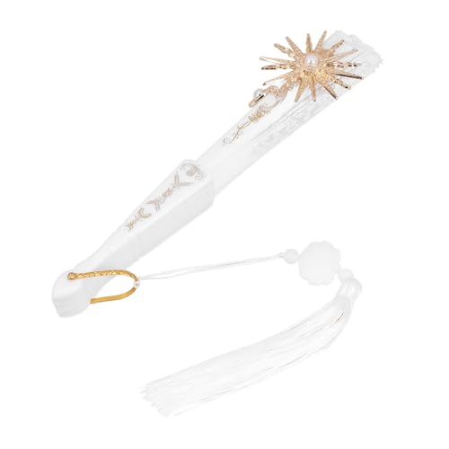 Hemobllo Vintage Handfächer aus Spitze Faltbarer Handfächer mit Leichter für Hochzeit Tanz und Sommerliches Cooling Eleganter Spitzenfächer für Damen von Hemobllo