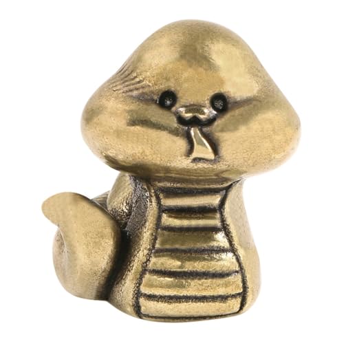 Hemobllo Vintage Messingschlange Desktop Figur Mini Vintage Schlangenstatue Antiquität klein Schlangenstatuendekor Schlangen-Messingornament Schlangendekorationen Golden Hemobllo Vintage Messingschlange Desktop Figur Mini Vintage Schlangenstatue Antiquität klein Schlangenstatuendekor Schlangen-Messingornament Schlangendekorationen Golden von Hemobllo