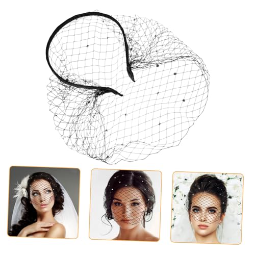 Hemobllo Wasserdichtes Mesh Stirnband mit Abnehmbarem Schleier Strassbesetztes Haarschmuck für Damen Eleganter Kopfschmuck für Braut Hochzeit Teeparty und Festliche Anlässe Hemobllo Wasserdichtes Mesh Stirnband mit Abnehmbarem Schleier Strassbesetztes Haarschmuck für Damen Eleganter Kopfschmuck für Braut Hochzeit Teeparty und Festliche Anlässe von Hemobllo
