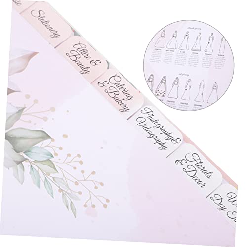 Hemobllo Wedding Notizbuch Hochzeitsplaner mit Countdown Verlobungsgeschenk Hochzeitserinnerungen für Braut und Planung Langlebiges zur Hochzeitsvorbereitung von Hemobllo