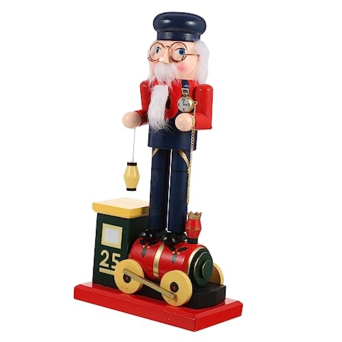Hemobllo Weihnachtlicher Holz Soldat Holzfigur Festliche Tischdekoration Klassisches Nutcracker Craft Ornament für Wohnzimmer und von Hemobllo