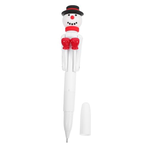 Hemobllo Weihnachtlicher Snowman Kugelschreiber mit Boxarm Blaue Mine Glattes Schreiben Kunststoff Silikon Griff Lustiger Stift für Erwachsene Fidget Schreibgerät Weihnachtsdeko Hemobllo Weihnachtlicher Snowman Kugelschreiber mit Boxarm Blaue Mine Glattes Schreiben Kunststoff Silikon Griff Lustiger Stift für Erwachsene Fidget Schreibgerät Weihnachtsdeko von Hemobllo