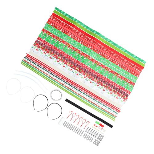 Hemobllo Weihnachtliches DIY Haarschmuck mit Haarschleifenband und Zubehör Haarklammern Haarbändern und Doppelseitigem Klebeband Vielseitig für Haar und Bastelprojekte Einfache Anwendung Hemobllo Weihnachtliches DIY Haarschmuck mit Haarschleifenband und Zubehör Haarklammern Haarbändern und Doppelseitigem Klebeband Vielseitig für Haar und Bastelprojekte Einfache Anwendung von Hemobllo