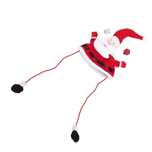 Hemobllo Weihnachtshut Santa Claus Mütze Lustige Weihnachtsmütze für Erwachsene Atmungsaktiv Bequem Strapazierfähig als Xmas und Party Kostüm Zubehör von Hemobllo