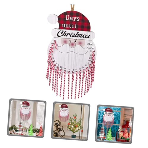 Hemobllo Weihnachtsmann Holz Anhänger Adventskalender zum Aufhängen Dekorativer Tür und Wandbehang mit Countdown Funktion Rustikale Weihnachtsdeko für Festliche Nachhaltiges Holzmaterial Hemobllo Weihnachtsmann Holz Anhänger Adventskalender zum Aufhängen Dekorativer Tür und Wandbehang mit Countdown Funktion Rustikale Weihnachtsdeko für Festliche Nachhaltiges Holzmaterial von Hemobllo