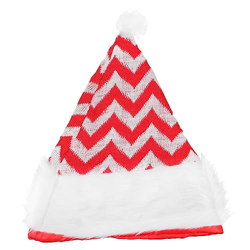 Hemobllo Weihnachtsmütze Santa Hut Rot Gestreift Warmer Festlicher Partyhut für Erwachsene und Weihnachtsdekoration Hemobllo Weihnachtsmütze Santa Hut Rot Gestreift Warmer Festlicher Partyhut für Erwachsene und Weihnachtsdekoration von Hemobllo