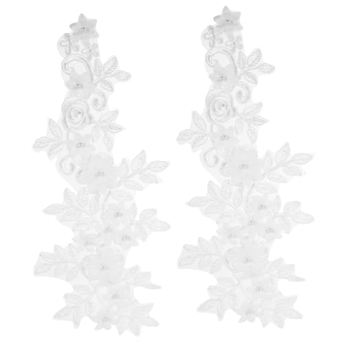 Hemobllo Weiße Spitzenapplikationen mit Perlenstickerei Bestickte Blumen Patches zum Aufnähen Kleidverzierung für Brautkleider Hochzeits und Abendmode DIY Kleidungsschmuck Hemobllo Weiße Spitzenapplikationen mit Perlenstickerei Bestickte Blumen Patches zum Aufnähen Kleidverzierung für Brautkleider Hochzeits und Abendmode DIY Kleidungsschmuck von Hemobllo
