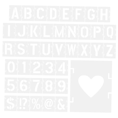 Hemobllo Wiederverwendbare Spray Paint Schablonen Teiliges Pet mit Großen Buchstaben und Zahlen Ineinandergreifende Malvorlagen für Wand Tür Briefkasten und DIY Kunstprojekte Hemobllo Wiederverwendbare Spray Paint Schablonen Teiliges Pet mit Großen Buchstaben und Zahlen Ineinandergreifende Malvorlagen für Wand Tür Briefkasten und DIY Kunstprojekte von Hemobllo
