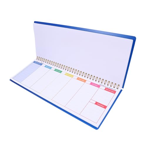 Hemobllo Wochenplaner mit Gewohnheitstracker und Abreißbaren Blättern Blauer Tagesplaner für Effektives Zeitmanagement Notizblock für Termine und Aufgaben Design für Büro Hemobllo Wochenplaner mit Gewohnheitstracker und Abreißbaren Blättern Blauer Tagesplaner für Effektives Zeitmanagement Notizblock für Termine und Aufgaben Design für Büro von Hemobllo