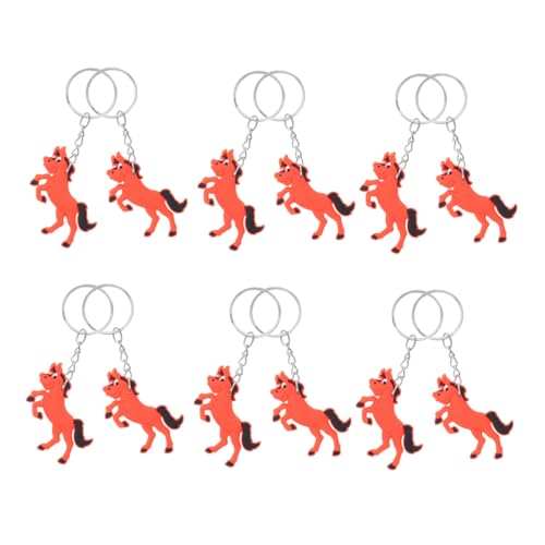 Hemobllo tierischer Schlüsselanhänger Spaß Schlüsselbund Party Schlüsselanhänger Tierschlüsselkette Tierschlüsselanhänger Pferdetastatur Zinklegierung von Hemobllo