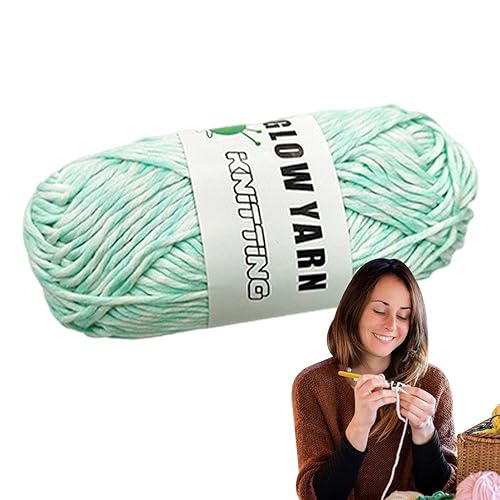 Hemousy Garn, das im Dunkeln leuchtet, Garn zum Häkeln, 57,9 Yards, Strickgarn, im Dunkeln leuchtende Wolle, Handwerk, leuchtendes Garn für Kunst, Pullover, Schal, Basteln und Nähanfänger Hemousy Garn, das im Dunkeln leuchtet, Garn zum Häkeln, 57,9 Yards, Strickgarn, im Dunkeln leuchtende Wolle, Handwerk, leuchtendes Garn für Kunst, Pullover, Schal, Basteln und Nähanfänger von Hemousy