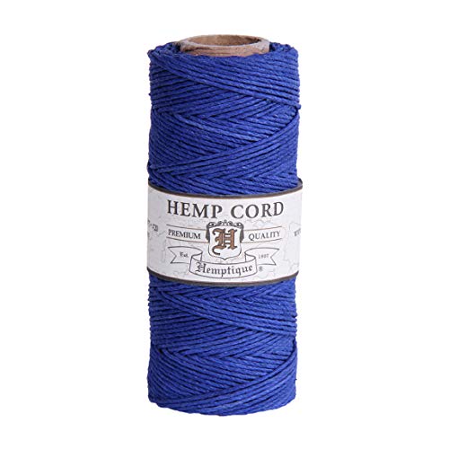 Hemp Cord Spool 20# 205'/Pkg-Blue von Hemptique
