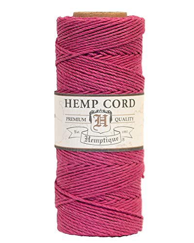 Hemp Cord Spool 20# 205'/Pkg-Dark Pink Hemp Cord Spool 20# 205'/Pkg-Dark Pink von Hemptique