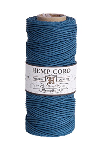 Hemptique 20 lb Hanf 50 g Spule, Aquamarin von Hemptique