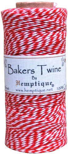 Hemptique Baumwolle Baker 's Twine Spule 2 lagig 410 'rot, andere, Mehrfarbig von Hemptique