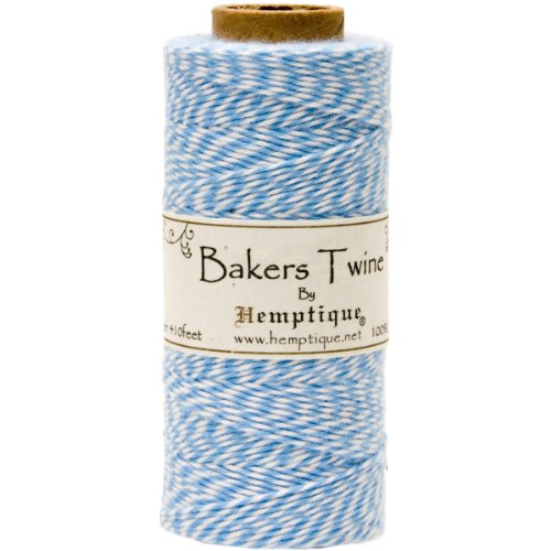 Hemptique Vorhang, Baumwolle, hellblau, 1 mm, 124 von Hemptique