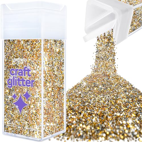 Glitzer für Bastelarbeiten Shaker Gold Silber Kunstharz Trinkgläser Karten Weihnachtsschmuck Kerzen grob Nägel Gesicht Kosmetik 130g/4,6 oz Glitzer für Bastelarbeiten Shaker Gold Silber Kunstharz Trinkgläser Karten Weihnachtsschmuck Kerzen grob Nägel Gesicht Kosmetik 130g/4,6 oz von Hemway