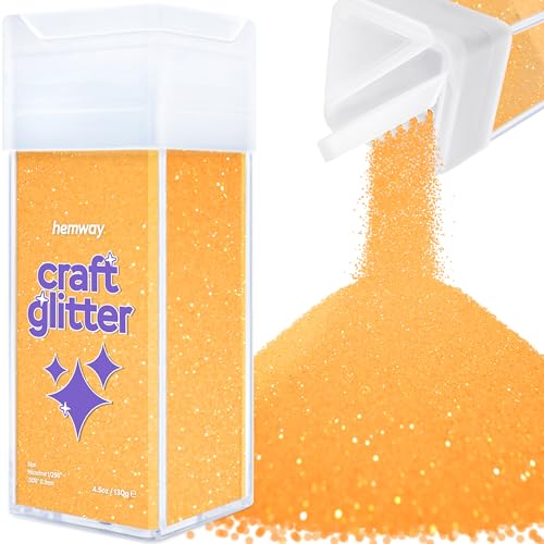 Glitzer für Bastelarbeiten Shaker fluoreszierendes Orange Harz Trinkgläser Karten Weihnachten Schmuck Kerzen mikrofein Nägel Gesicht Kosmetik 130g / 4,6 oz Glitzer für Bastelarbeiten Shaker fluoreszierendes Orange Harz Trinkgläser Karten Weihnachten Schmuck Kerzen mikrofein Nägel Gesicht Kosmetik 130g / 4,6 oz von Hemway