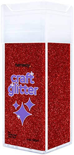Glitzer für Bastelarbeiten Shaker rotes Kunstharz Trinkgläser Karten Weihnachten Schmuck Kerzen ultrafein Nägel Gesicht Kosmetik 130g / 4,6 oz von Hemway