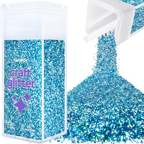 Glitzer für Bastelstreuer Ozeanblau holografisches Kunstharz Trinkgläser Karten Weihnachten Schmuck Kerzen fein Nägel Gesicht Kosmetik 130g / 4,6 oz Glitzer für Bastelstreuer Ozeanblau holografisches Kunstharz Trinkgläser Karten Weihnachten Schmuck Kerzen fein Nägel Gesicht Kosmetik 130g / 4,6 oz von Hemway