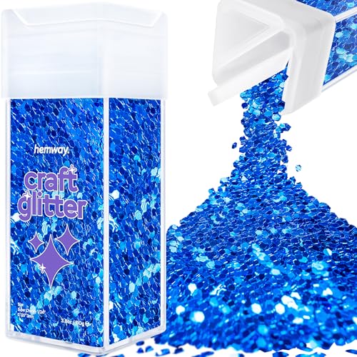 Glitzer für Bastelstreuer Saphirblau Kunstharz Trinkgläser Karten Weihnachten Schmuck Kerzen Super Chunky Nagel Gesicht Kosmetik 110g / 3,9oz Glitzer für Bastelstreuer Saphirblau Kunstharz Trinkgläser Karten Weihnachten Schmuck Kerzen Super Chunky Nagel Gesicht Kosmetik 110g / 3,9oz von Hemway