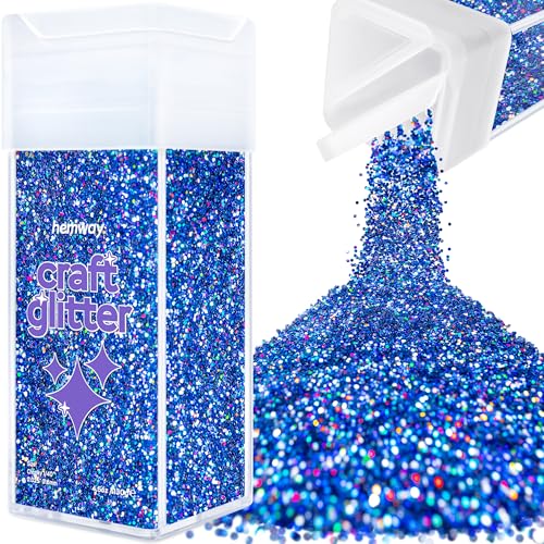 Glitzer für Bastelstreuer Saphirblau holografisches Kunstharz Trinkgläser Karten Weihnachtsschmuck Kerzen grob Nägel Gesicht Kosmetik 130g Glitzer für Bastelstreuer Saphirblau holografisches Kunstharz Trinkgläser Karten Weihnachtsschmuck Kerzen grob Nägel Gesicht Kosmetik 130g von Hemway