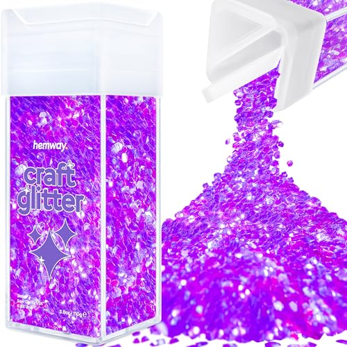 Glitzer für Bastelstreuer fluoreszierendes Lila Kunstharz Trinkgläser Karten Weihnachten Schmuck Kerzen super klobig Nägel Gesicht Kosmetik 110 g / 3,9 oz Glitzer für Bastelstreuer fluoreszierendes Lila Kunstharz Trinkgläser Karten Weihnachten Schmuck Kerzen super klobig Nägel Gesicht Kosmetik 110 g / 3,9 oz von Hemway