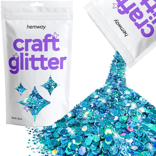 Glitzer zum Basteln mehrere Größen holografisches Harz Ozeanblau Trinkgläser Karten Weihnachtsschmuck Kerzen grob fein 100 g Glitzer zum Basteln mehrere Größen holografisches Harz Ozeanblau Trinkgläser Karten Weihnachtsschmuck Kerzen grob fein 100 g von Hemway