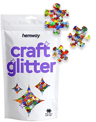 Glitzer zum Basteln Puzzle Puzzleteil Pailletten Party-Dekoration mehrfarbig für Nägel Körper Gesicht Kunsthandwerk 50 g Glitzer zum Basteln Puzzle Puzzleteil Pailletten Party-Dekoration mehrfarbig für Nägel Körper Gesicht Kunsthandwerk 50 g von Hemway
