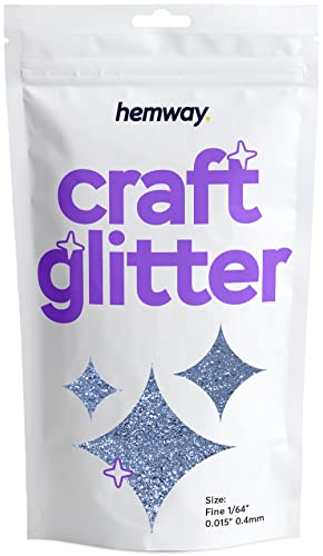 Hemway Azure Craft Glitter 100g 3,5 Unzen FINE 1/64" 0,015" 0.4MM für Kunsthandwerk Tumblers Papier Glasdekorationen Verschönern von Hemway
