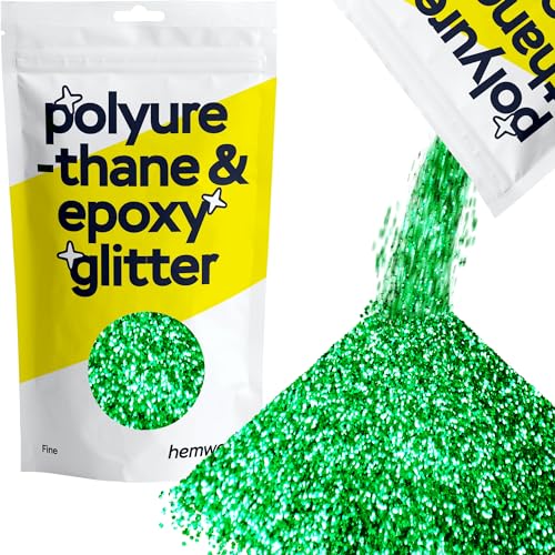 Hemway | Polyurethan und Epoxidharz Glitter - FINE - 1/64" 0,015" 0.4mm - Smaragd / 100 g von Hemway