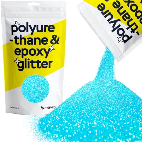 Hemway | Polyurethan und Epoxid-Glitter - MICROFINE- - 1/256" 0,004" 0,1mm - Baby Blue / 100 g von Hemway