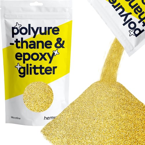 Hemway | Polyurethan und Epoxidharz Glitter - MICROFINE- - 1/256" 0,004" 0,1mm - Gold / 100g von Hemway