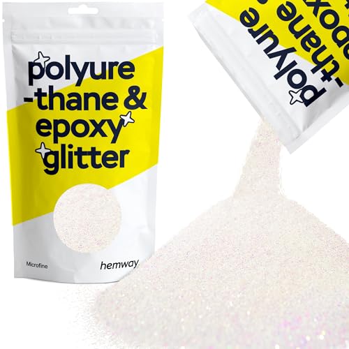 Hemway | Polyurethan und Epoxidharz Glitter - MICROFINE- - 1/256" 0,004" 0,1mm - Perlmutt / 100 g von Hemway