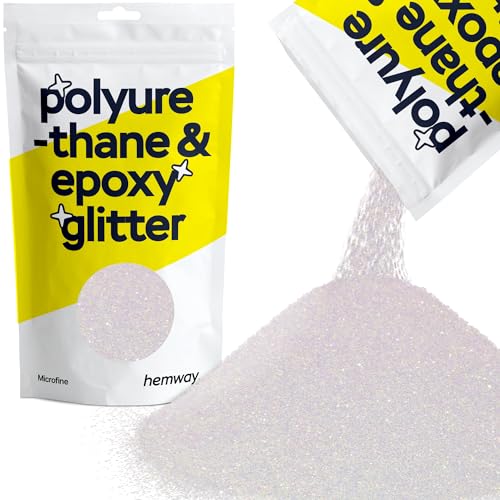 Hemway | Polyurethan und Epoxidharz Glitter - MICROFINE- - 1/256" 0,004" 0,1mm - Perlmutt / 100 g von Hemway