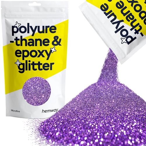 Hemway | Polyurethan und Epoxidharz Glitter - MICROFINE- - 1/256" 0,004" 0,1mm - Purple / 100 g von Hemway