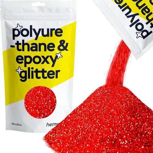 Hemway | Polyurethan und Epoxidharz Glitter - MICROFINE- - 1/256" 0,004" 0,1mm - Red Holographic / 100 g von Hemway