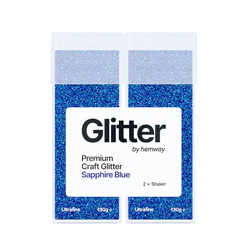 Hemway Premium Glitzer-Streuer, Saphirblau, ultrafeine metallische Flockenpailletten für Harz- und Epoxid-Handwerk, Bastelbedarf für Becher, Festival, Haare, Gesicht, Körper, Augen und Nagelkunst, 130 Hemway Premium Glitzer-Streuer, Saphirblau, ultrafeine metallische Flockenpailletten für Harz- und Epoxid-Handwerk, Bastelbedarf für Becher, Festival, Haare, Gesicht, Körper, Augen und Nagelkunst, 130 von Hemway