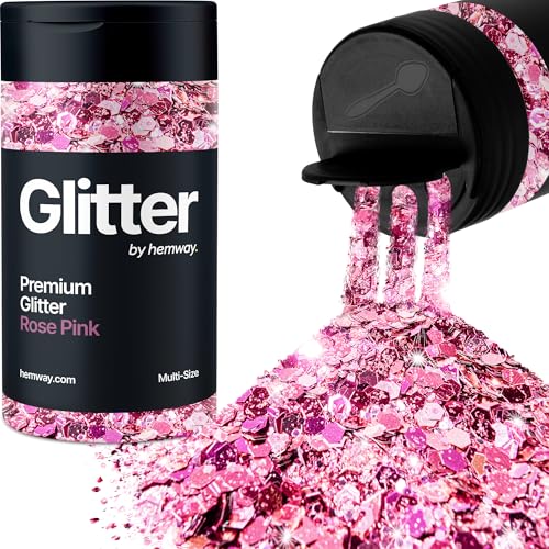Hemway Rosa Rosa 5 Größe Glitzer Mischen 120g/4.2oz Fein Grob Metallisch Harz Handwerk Multi-Größe Glitzer Paillette Shaker für Epoxid, Haare Gesicht Körper Auge Nagel Kunst Festival Party Hemway Rosa Rosa 5 Größe Glitzer Mischen 120g/4.2oz Fein Grob Metallisch Harz Handwerk Multi-Größe Glitzer Paillette Shaker für Epoxid, Haare Gesicht Körper Auge Nagel Kunst Festival Party von Hemway