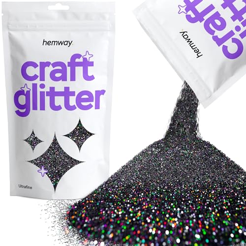 Hemway Schwarz Holographische Craft Glitter 100g 3,5 Unzen Ultrafein/Extra Fine 1/128" 0,008" 0.2MM für Kunsthandwerk Tumblers Papier Glasdekorationen Verschönern Hemway Schwarz Holographische Craft Glitter 100g 3,5 Unzen Ultrafein/Extra Fine 1/128" 0,008" 0.2MM für Kunsthandwerk Tumblers Papier Glasdekorationen Verschönern von Hemway