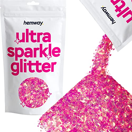 Hemway Unicorn Hellrosa Mix Glitter Chunky Multi Purpose-Staub-Puder Kunsthandwerk Weinglas Dekoration Hochzeit Blumen Kosmetik Gesicht Augenkörper Nai - 100g Hemway Unicorn Hellrosa Mix Glitter Chunky Multi Purpose-Staub-Puder Kunsthandwerk Weinglas Dekoration Hochzeit Blumen Kosmetik Gesicht Augenkörper Nai - 100g von Hemway