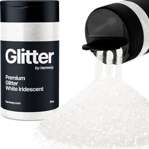 Hemway Weiß Irisierend Glitzer Fine 130g/4.6oz Pulver Metallisches Harz Handwerk Glitzer Flocke Pailletten für Epoxid Becher, Haare Gesicht Körper Auge Nagelkunst Fest Hemway Weiß Irisierend Glitzer Fine 130g/4.6oz Pulver Metallisches Harz Handwerk Glitzer Flocke Pailletten für Epoxid Becher, Haare Gesicht Körper Auge Nagelkunst Fest von Hemway