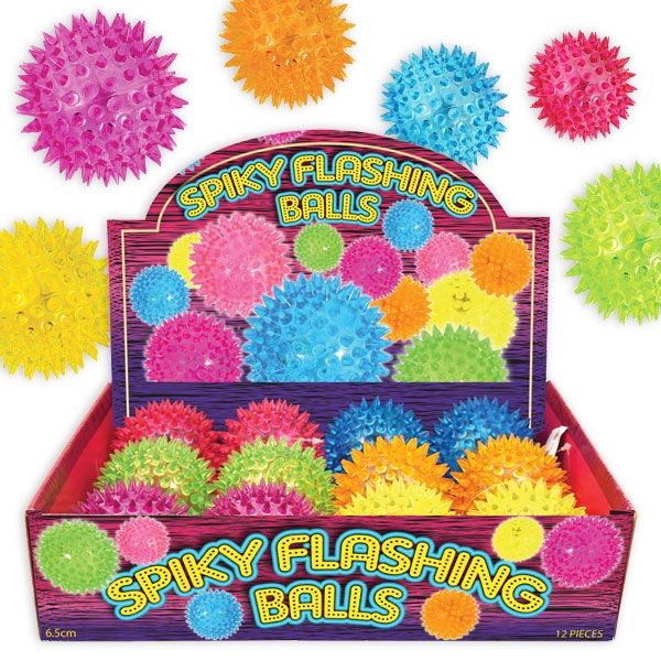 Großpack, LED Stachelball, 12 Stück zum Spielen, inkl. Batterie, Plastik Großpack, LED Stachelball, 12 Stück zum Spielen, inkl. Batterie, Plastik von Henbrandt Ltd