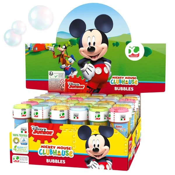 Großpack Mickey Maus Seifenblasen, 36 Stk, mit Geduldspiel