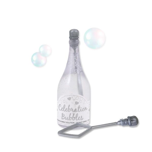 Seifenblasen "Kleine Sektflasche", 1 Stk, 9cm, 32ml, silber Seifenblasen "Kleine Sektflasche", 1 Stk, 9cm, 32ml, silber von Henbrandt Ltd