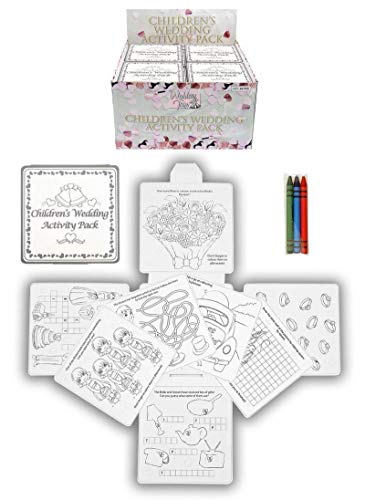 Hochzeits-Aktivitätspacks für Kinder, Malkreide, Zeichen- und Malbuch, Reisespiele, 4 Stück Hochzeits-Aktivitätspacks für Kinder, Malkreide, Zeichen- und Malbuch, Reisespiele, 4 Stück von Henbrandt
