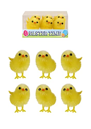HENBRANDT 6 Stück flauschige gelbe Küken Mini Osterküken Dekorationen für Ostern Kunst und Handwerk Kleine Huhn Frühlingsdekorationen Kinder Eiersuche Osterhaube Dekoration und Kuchendekorationen HENBRANDT 6 Stück flauschige gelbe Küken Mini Osterküken Dekorationen für Ostern Kunst und Handwerk Kleine Huhn Frühlingsdekorationen Kinder Eiersuche Osterhaube Dekoration und Kuchendekorationen von Henbrandt