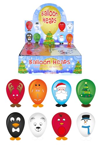 Henbrandt 4 x verschiedene Weihnachten Ballon Köpfe ~ jede Packung containsstickers, Fuß& Luftballons Henbrandt 4 x verschiedene Weihnachten Ballon Köpfe ~ jede Packung containsstickers, Fuß& Luftballons von Henbrandt