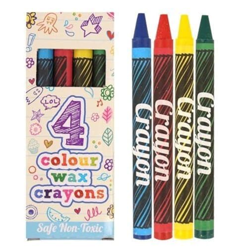 Henbrandt Mini Wax Crayon Packs - Party Favours / Loot Bag Fillers / Lucky Dip Prizes / Classroom Rewards (15 Packs) von Henbrandt