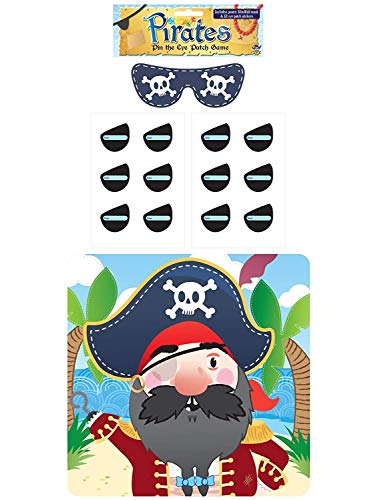 Henbrandt Stick the Eye Patch On The Pirat Game – Party Kinder Pin Tail Activity von Henbrandt